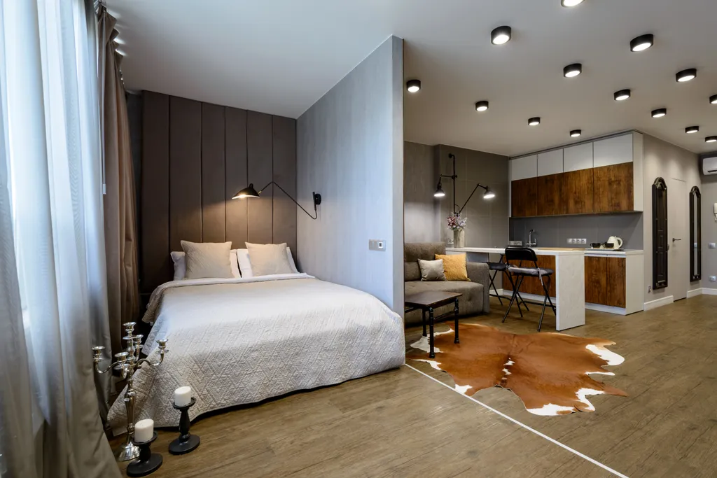 Апартамент премиум класса, вариант с камином