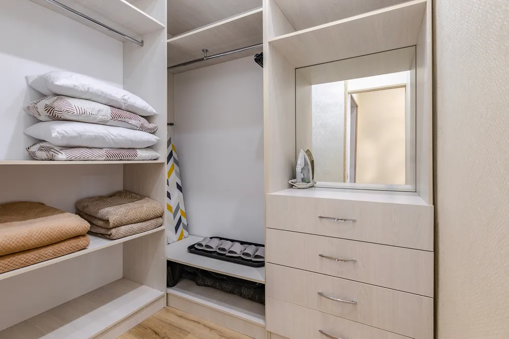 Уютная однокомнатная с видом на город возле набережной в Астане