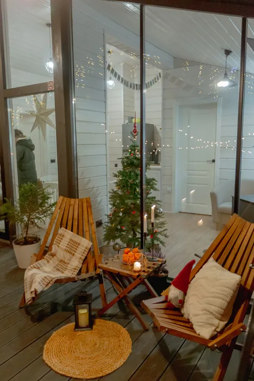 Уютный дом с сауной в лесу