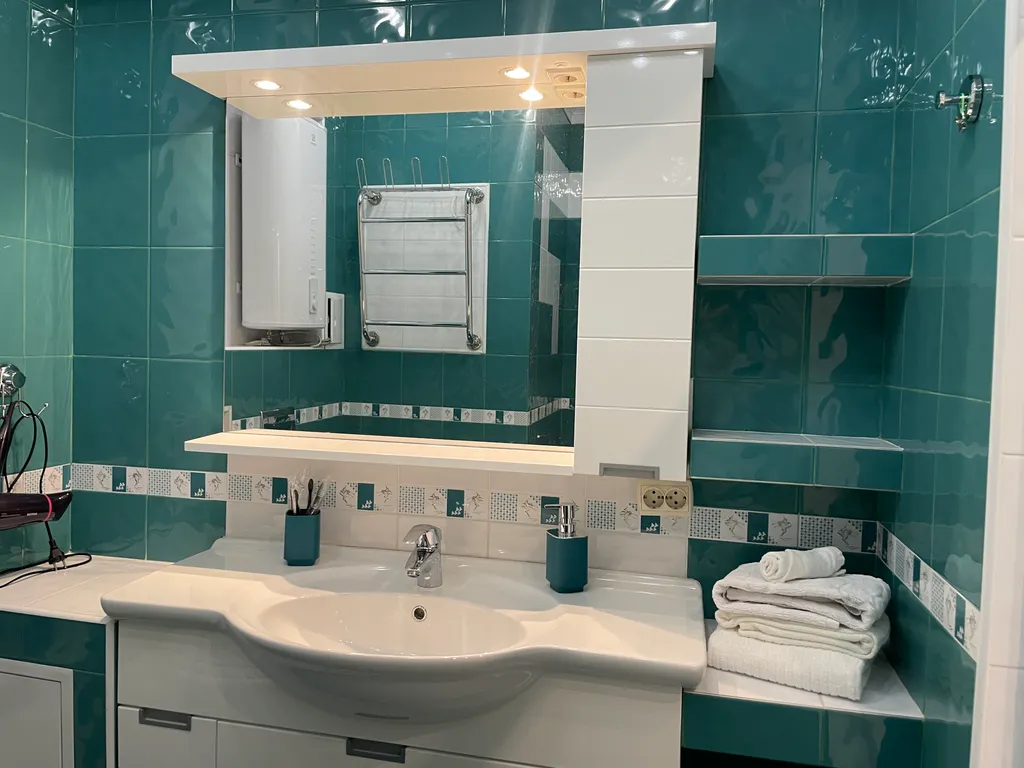 Апартаменты для большой семьи в курзоне, с балконом и видом на машук