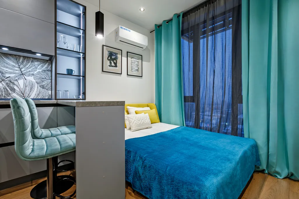 Квартира Квартира Уютная студия на двоих с удобным диваном-кроватью и собственной кухней — Москва