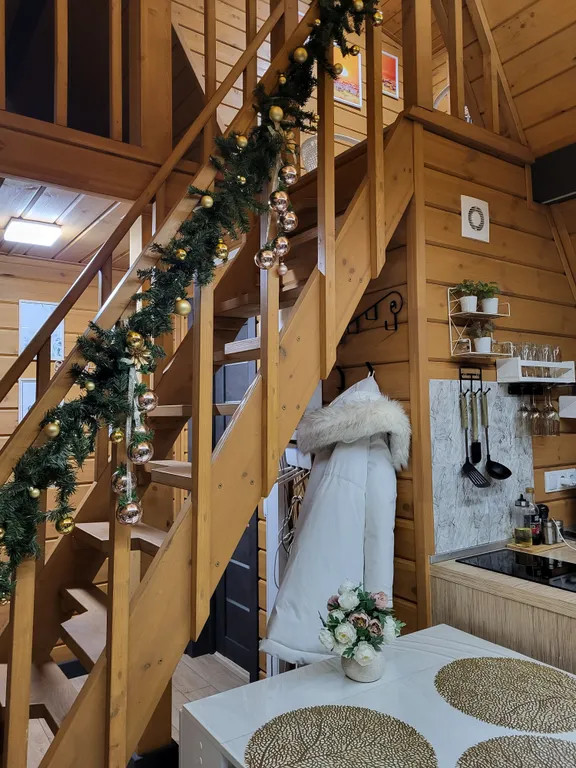 Уютный домик в стиле А-фрейм