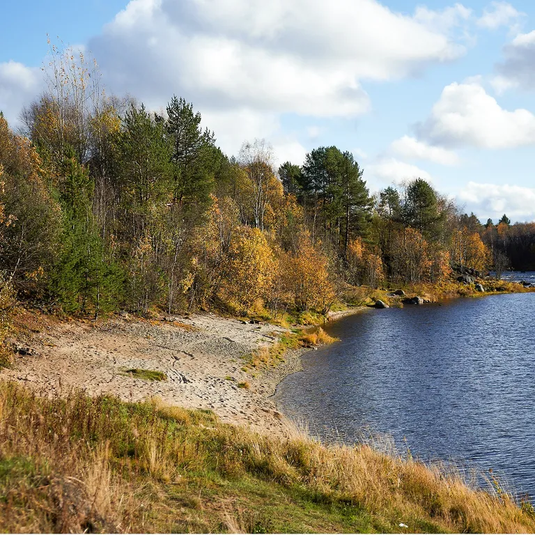 Большой дом для отдыха на берегу реки Кола