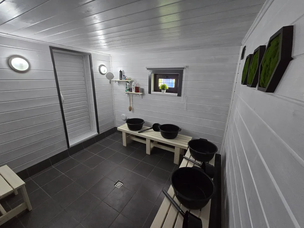 Дом с русской жаркой баней в Карелии