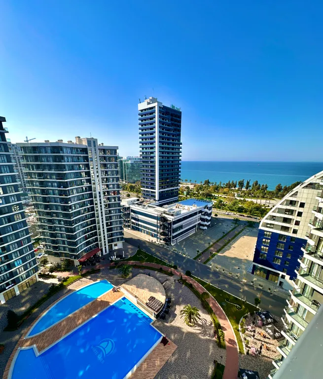 Квартира Солнечная студия 15 этаж, бассейн + парковка, жк white sails — Батуми