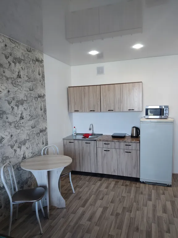 Уютная студия с видом на город