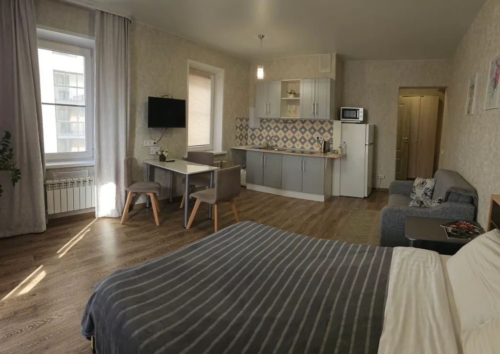 Уютная студия СЕРЕБРО у Модного Квартала в Центре