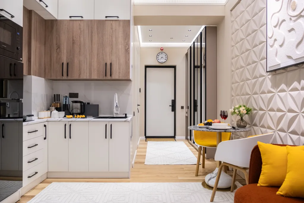 Стильная студия с прекрасным видом на город в U-Tower