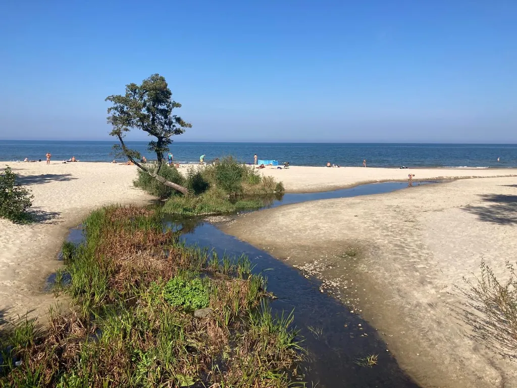 Дом с пляжем у моря