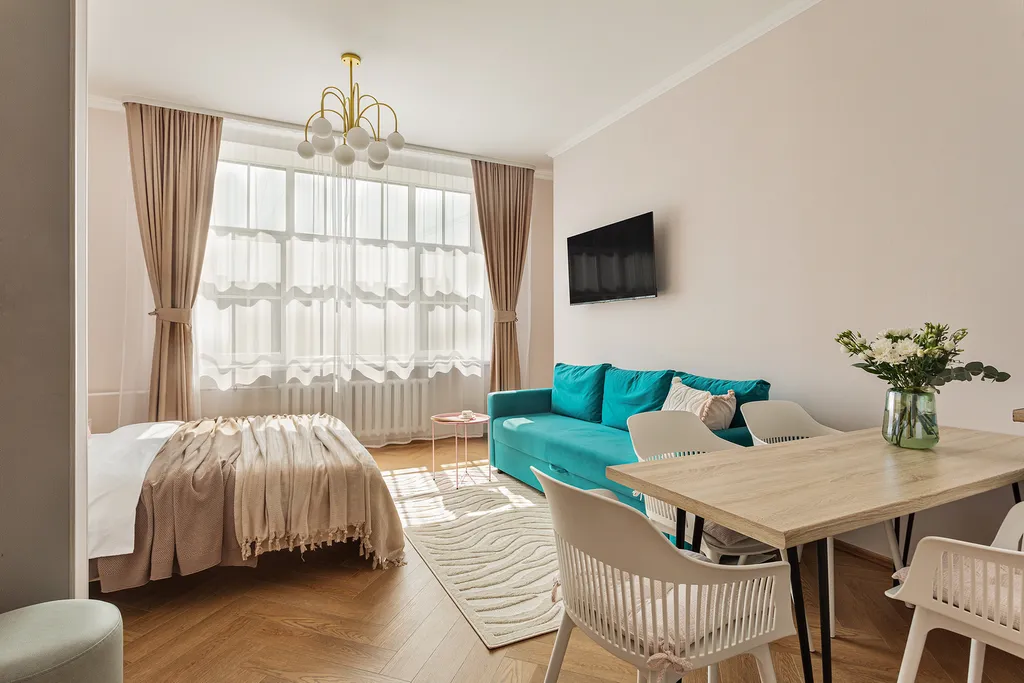 Квартира J&N Apartments Четырехместная студия с видом на парк — аренда посуточно в Выборг