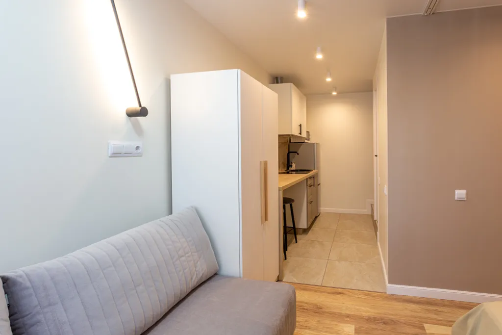 Квартира Квартира Уютная и эргономичная студия Морент в ЖК Фрукты — Сириус