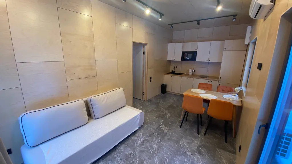 Коттедж Домики с панорамными окнами и видом на лес — Глинка