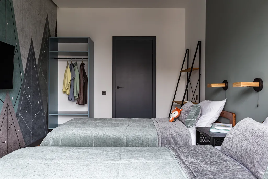 Апартаменты с видом на курорт и детскую площадку