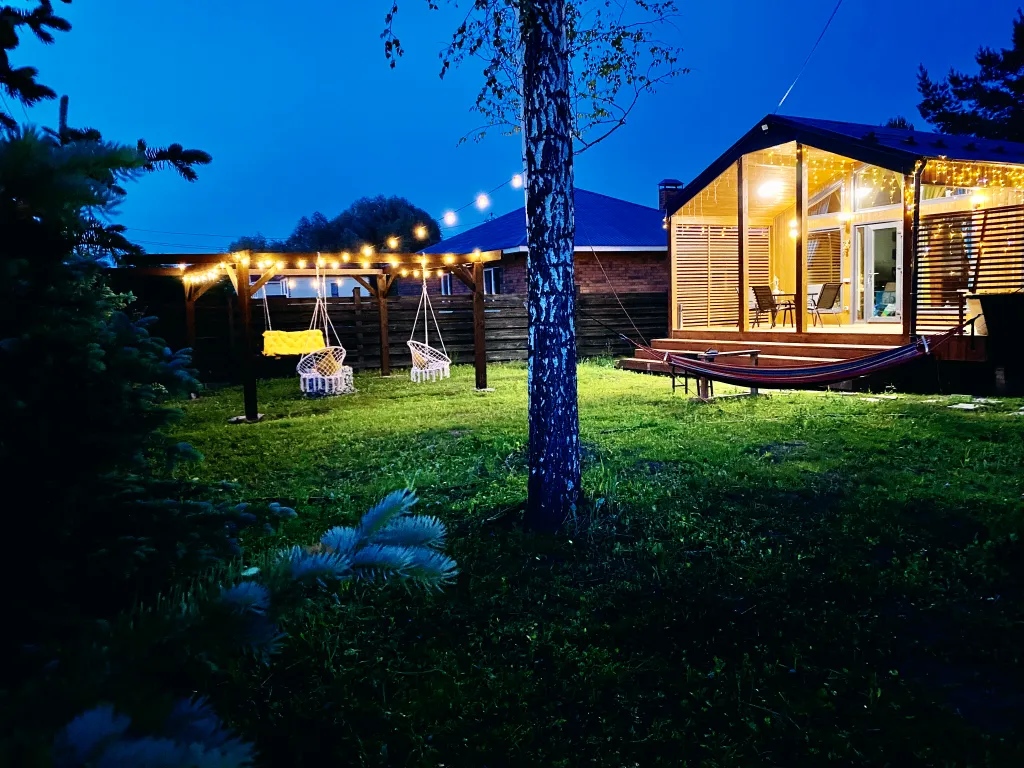 Барнхаус с баней на дровах и чаном SkyLove Glamp