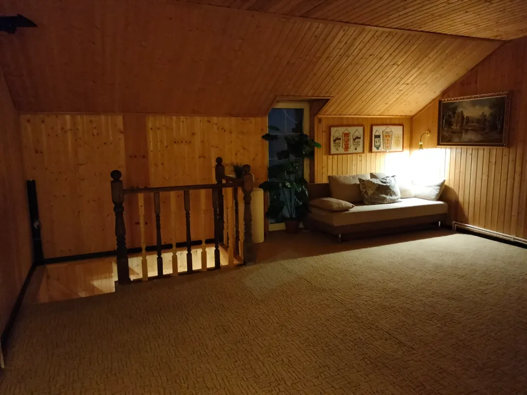 Уютный коттедж с дровяным камином, в окружении лесного массива