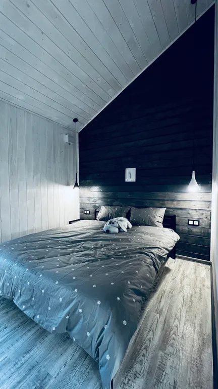 БарнХаус с купелью у озера