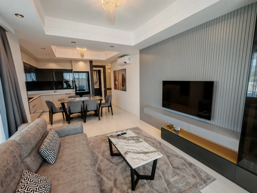 Квартира 2+1 в Azura World c видом на бассейн и аквапарком