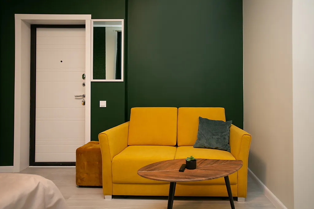 Dream - студия с кондиционером, личным двориком и барбекю