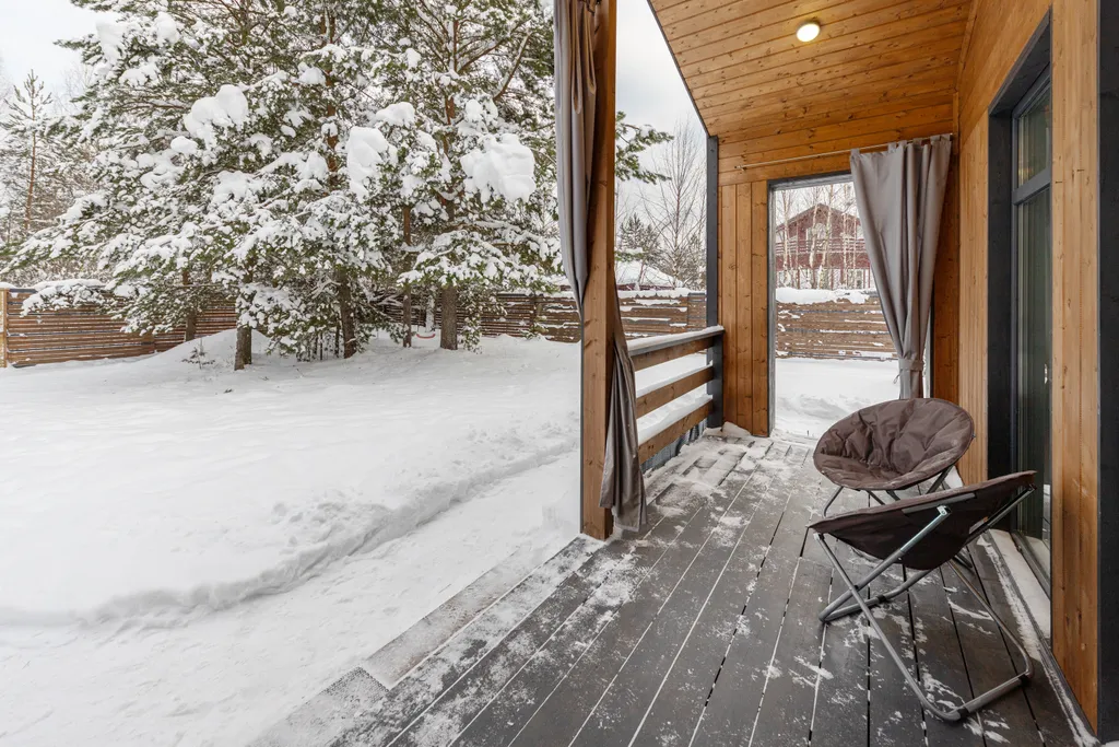 Уютный барнхаус с видом на лес