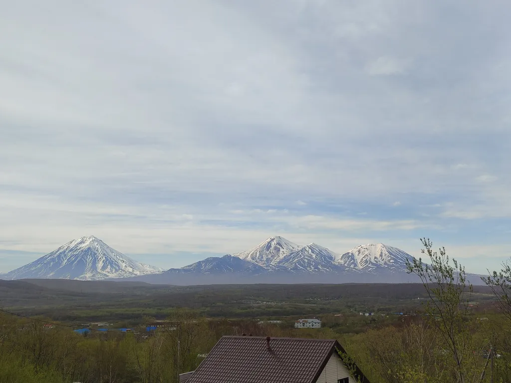 Дом с видом на вулканы