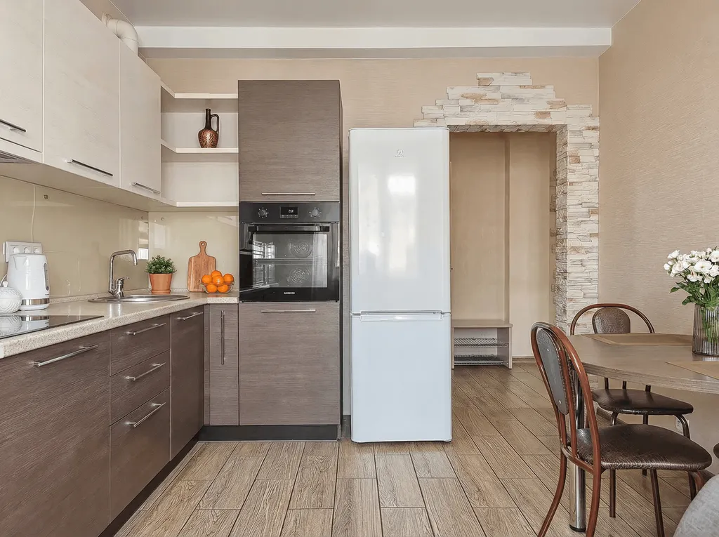 Евротрёхкомнатная квартира с балконом для 6 гостей