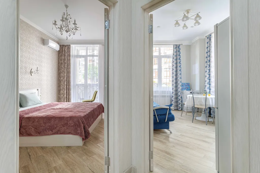 Квартира Уютная с балконом квартира в стиле Прованс в ЖК Черноморский2 — Геленджик