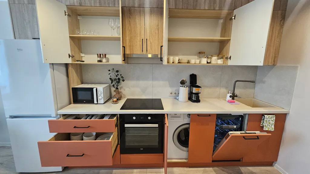 Стильная квартира Оранж с видом на Волгу, центр