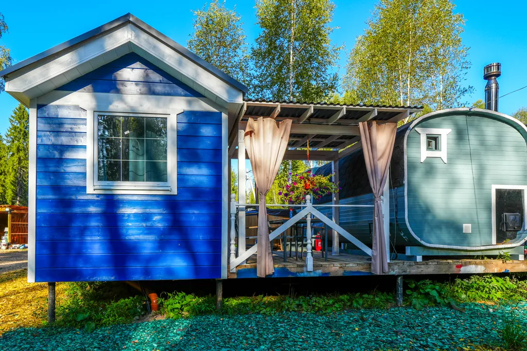 Коттедж Синий домик в лесу на Живописной улице — аренда посуточно в Дмитров