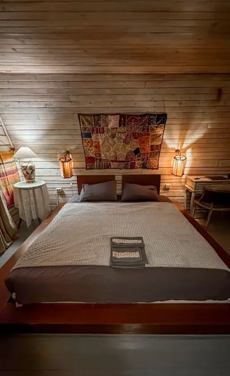 Коттедж Дом в окружении леса с камином, баня с купелью, зона барбекю — Троице-Лобаново