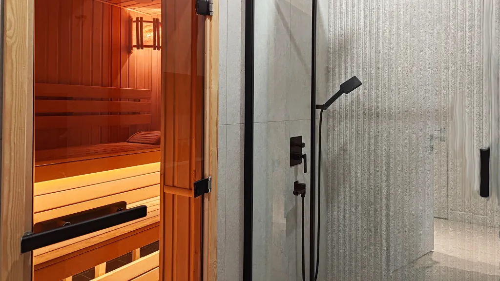 Таунхаус с джакузи и сауной. Камин. Панорамные окна. Барбекю.