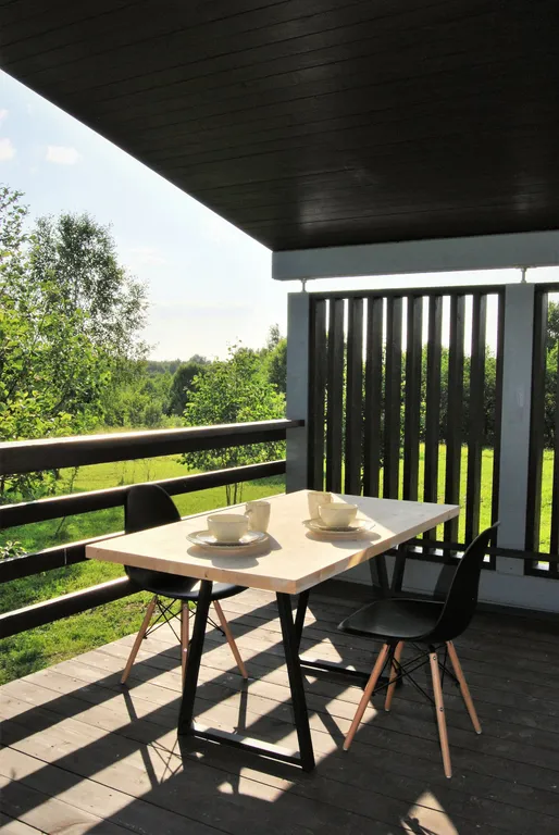 Дом из клееного бруса с панорамным видом