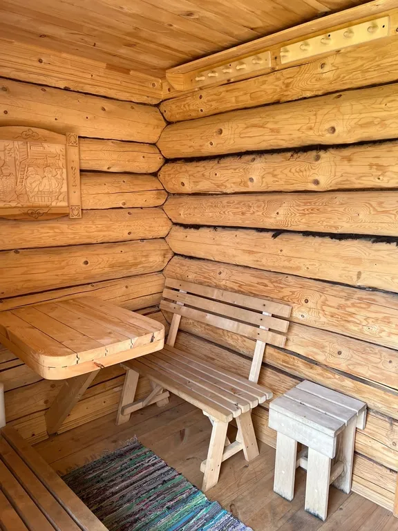 Русский дом с баней на берегу озера