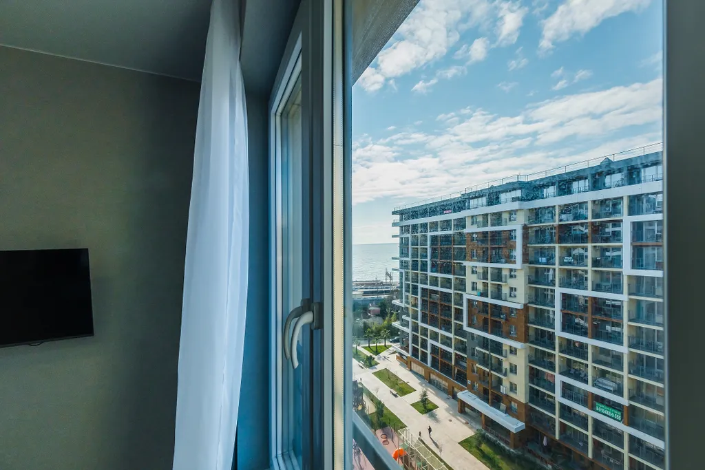 Евродвушка, балкон, вид на море