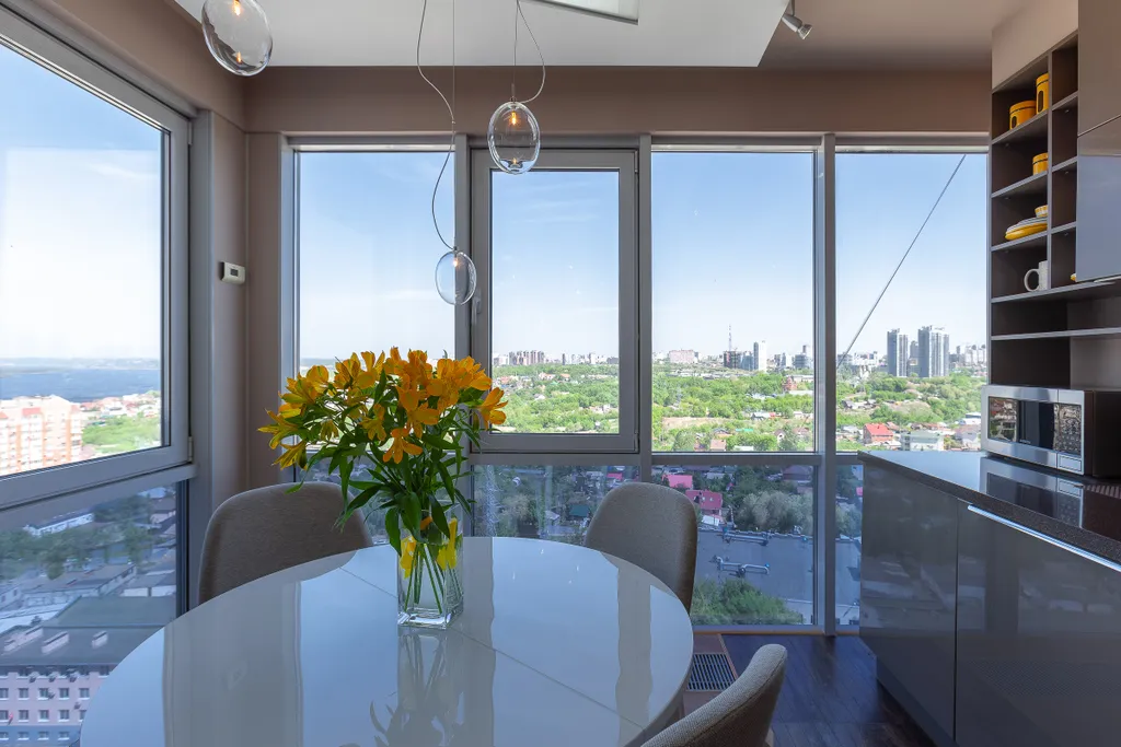 Апартаменты с видом на Волгу и город