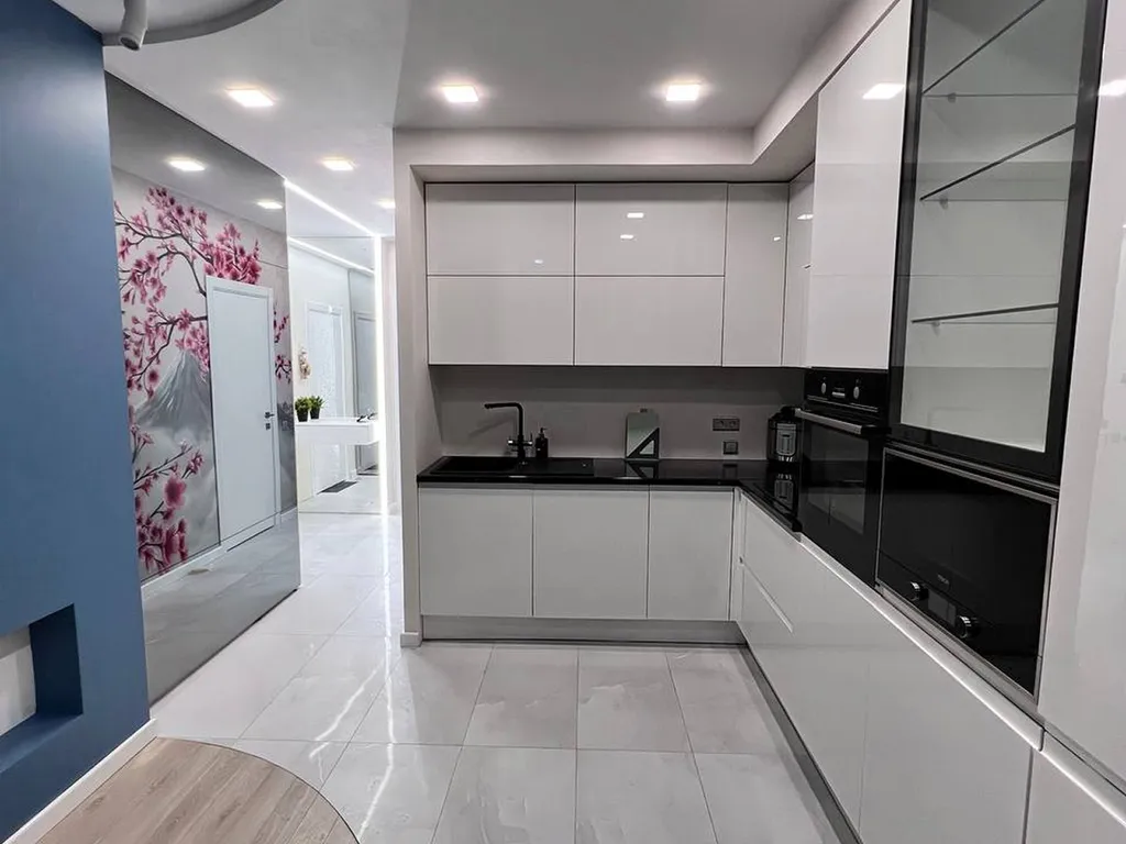 Современная квартира с панорамным видом на Волгу (Уютный Дом)