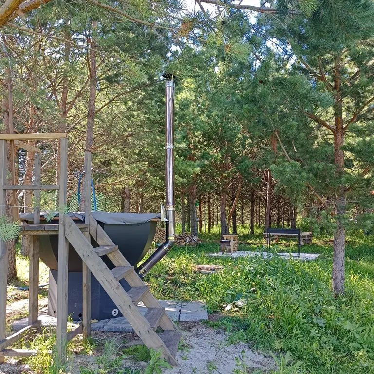 Новый домик с чаном, в тихом красивом месте