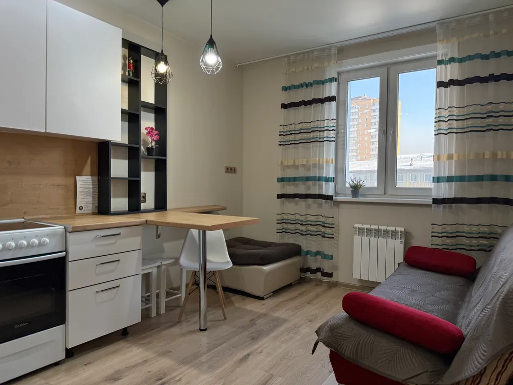 Просторная однокомнатная квартира в центре, не берем оплату за финальную уборку