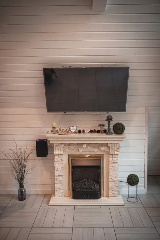 Сканди люкс, дом с камином и видом на лес. LESNOVO