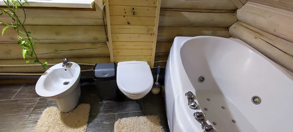 Коттедж Коттедж Просторный сруб с гамаком, камином и баней — Мезмай