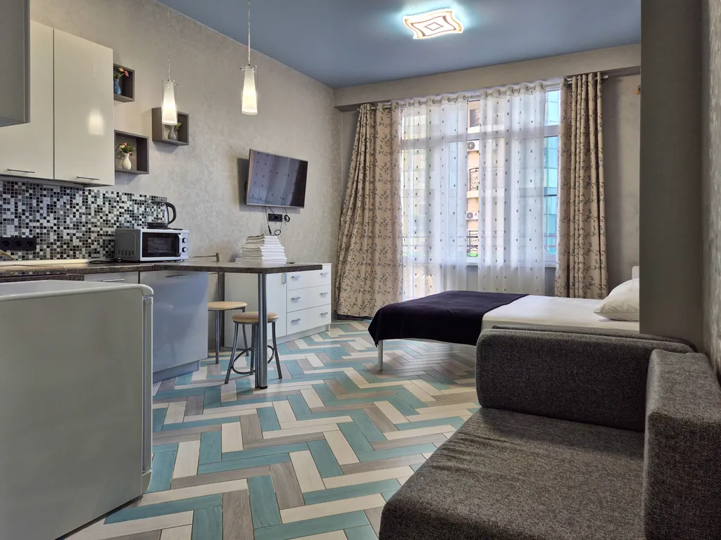 Квартира Квартира Студия с видом на море и балконом — Адлер