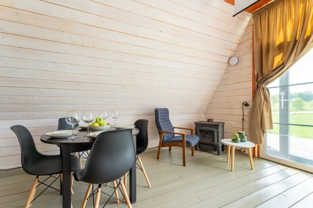 Коттедж Уютный треугольный дом с камином и чаном — Можайск