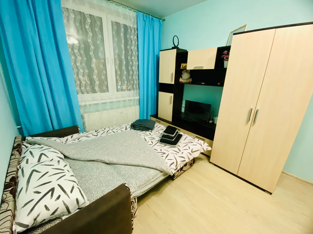 Уютная квартира с прекрасным видом на город в огнях