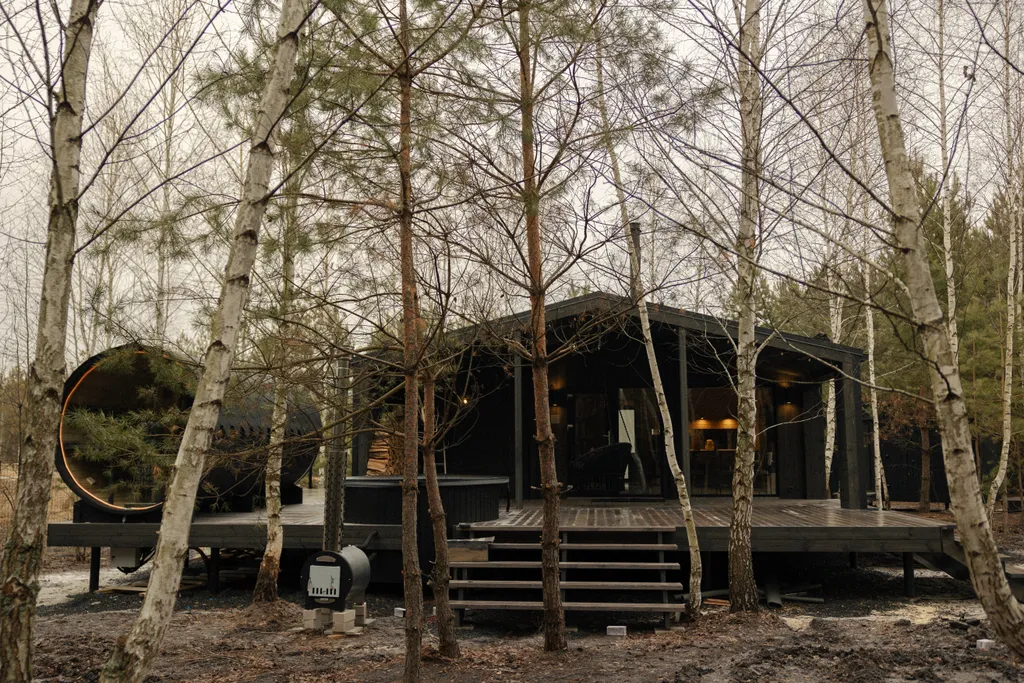 Дом в тихом заповедном лесу