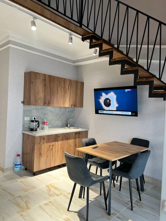 Уютная квартира-студия на первой береговой линии, прекрасный вид