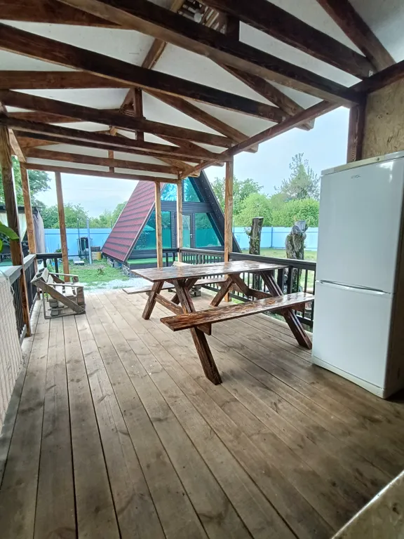 Домик А-фрейм в Абхазии (Пицунда)