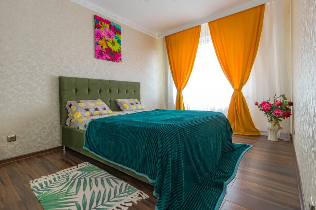 Квартира Очень уютная 2-комнатная с 2-мя кроватями в самом центре Левого берега — аренда посуточно в Астана (Нур-Султан)