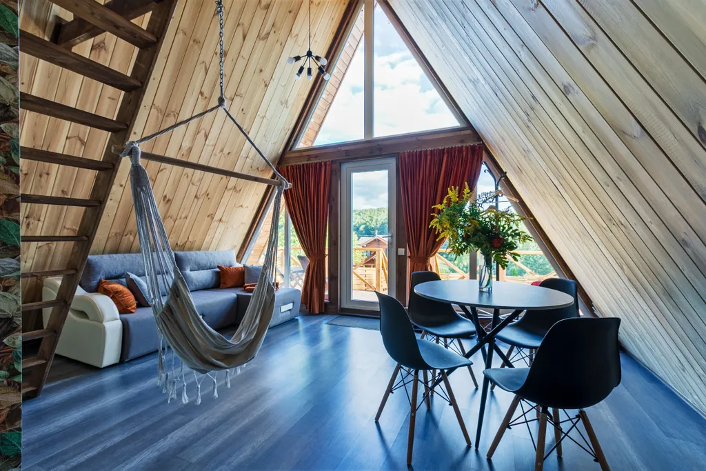 Афрейм (дом-шалаш) ОСЕНЬ с баней