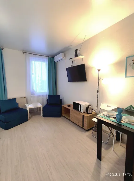 Просторная, уютная, светлая студия