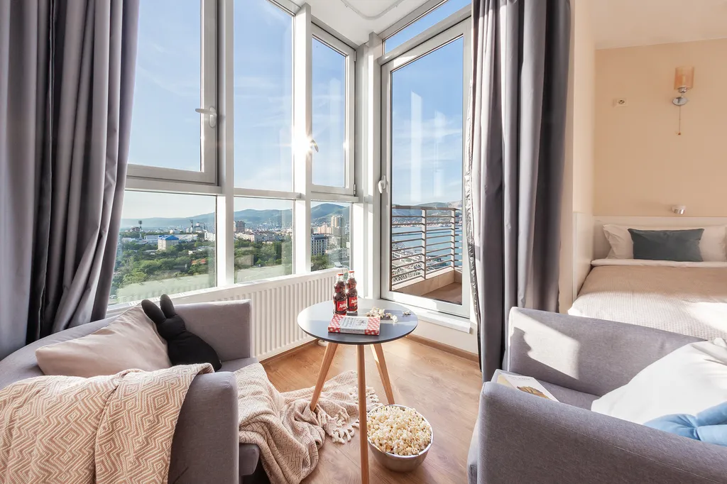 Апартаменты с 3-мя спальнями с видом на море