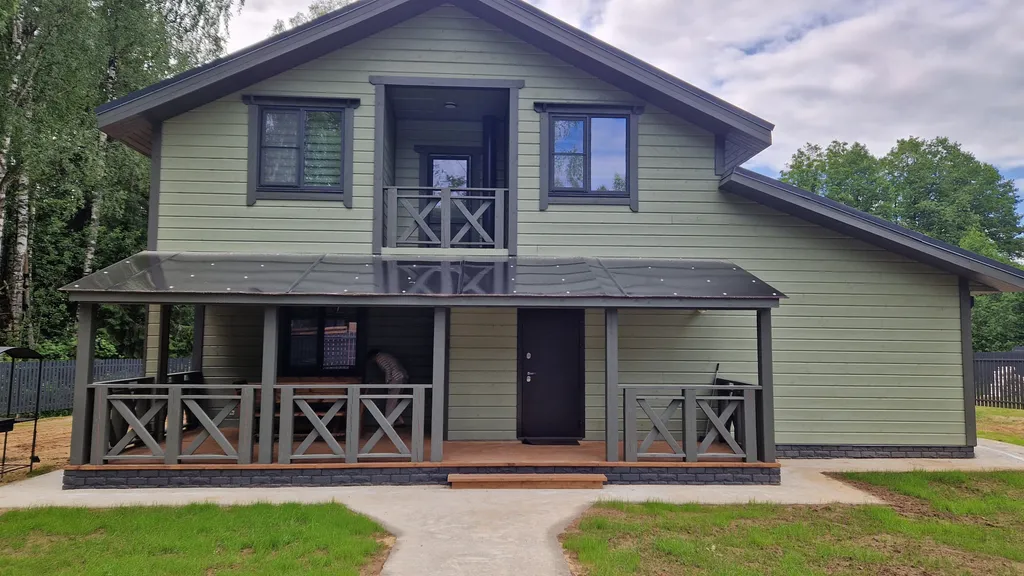 Коттедж с сауной комфорт-класса на реке Яхра